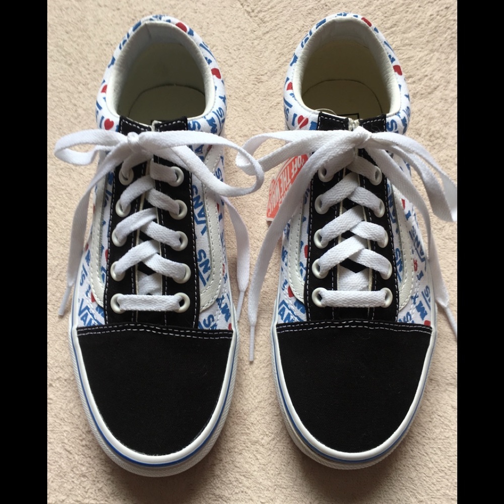 Vans I Love heart My Vans Old Skool Size 6.5 Women - Picture 5 of 10